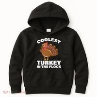 Coolest Turkey In The Flock Kids Hoodie thumb 0