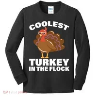 Coolest Turkey In The Flock Kids Long Sleeve Shirt thumb 0