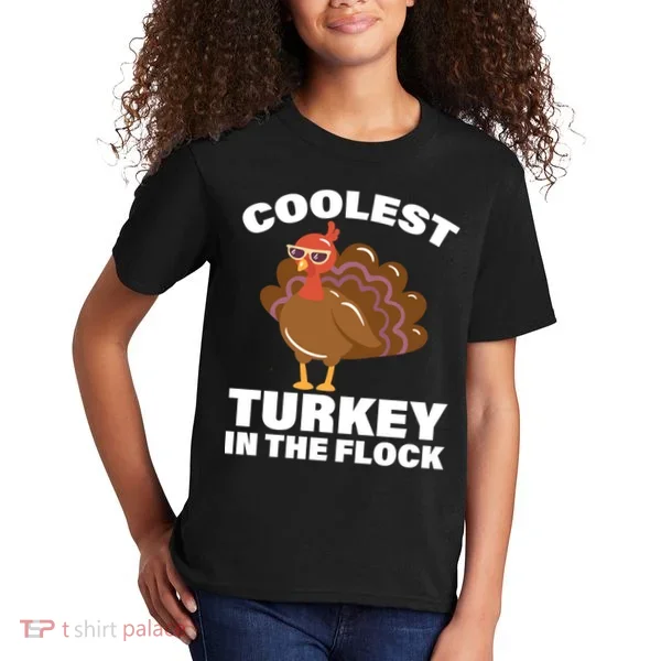 Coolest Turkey In The Flock Kids T-Shirt