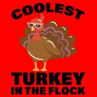 Coolest Turkey In The Flock Santa Hat thumb 1