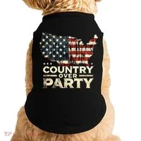 Country Over Party Democracy Matters Doggie Tank thumb 0