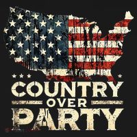 Country Over Party Democracy Matters Button thumb 1