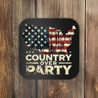Country Over Party Democracy Matters Coaster thumb 0