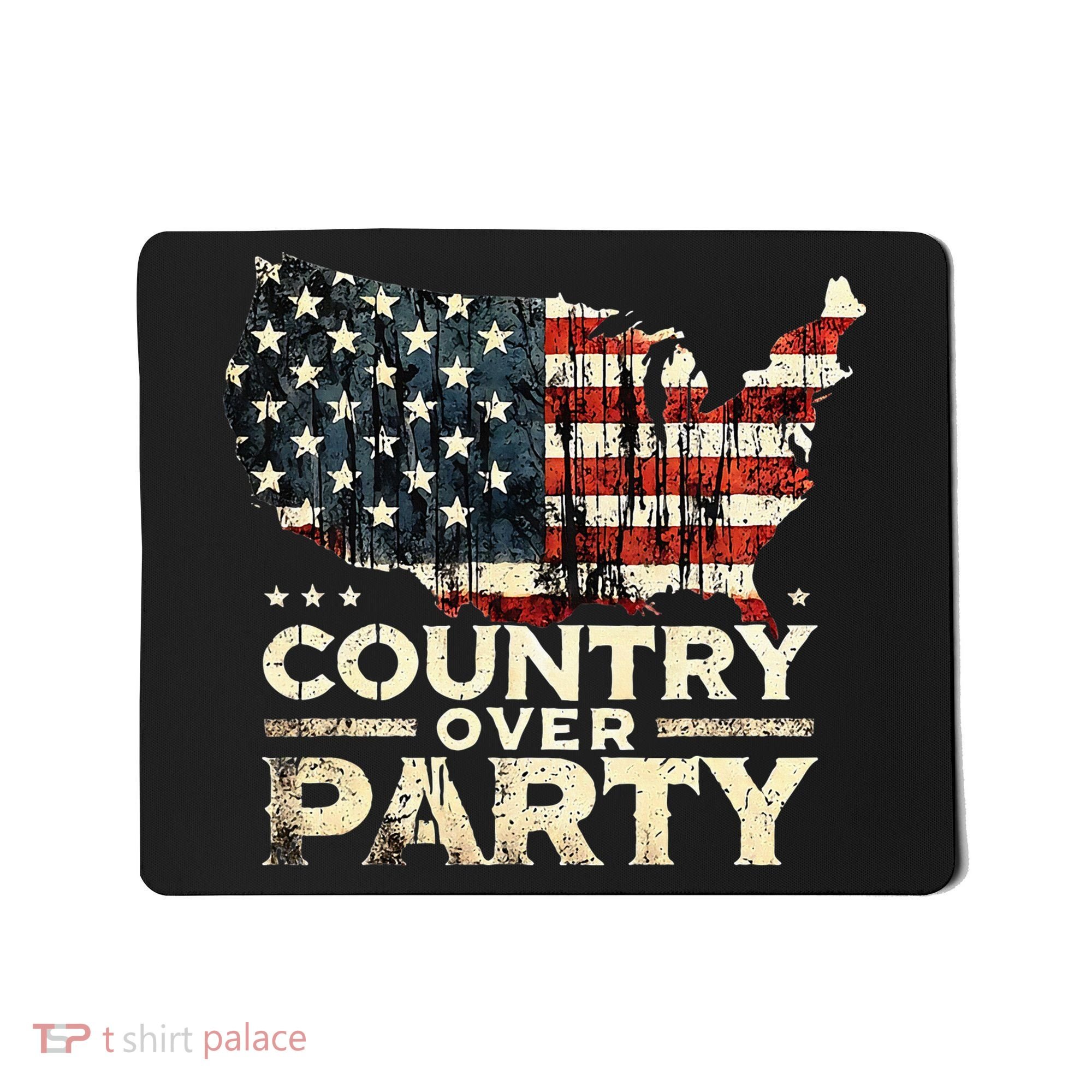Country Over Party Democracy Matters Mousepad