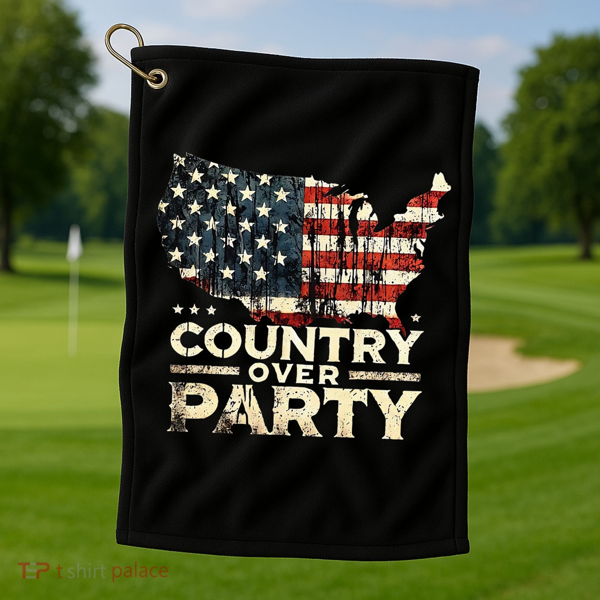 Country Over Party Democracy Matters Golf Towel