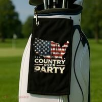 Country Over Party Democracy Matters Golf Towel thumb 2