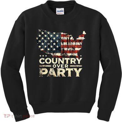 Country Over Party Democracy Matters Kids Sweatshirt