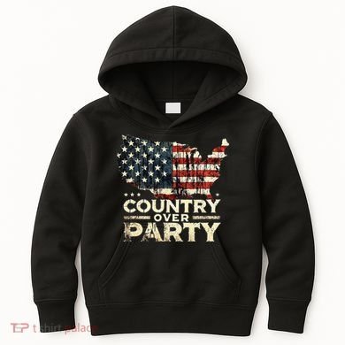 Country Over Party Democracy Matters Kids Hoodie