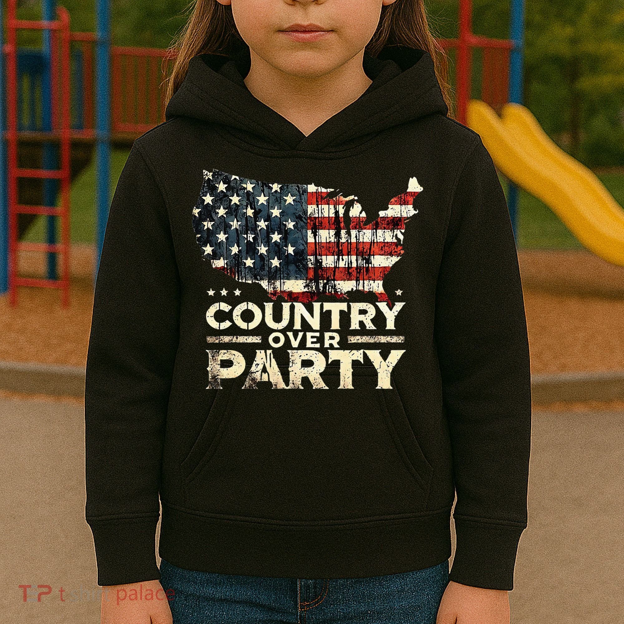 Country Over Party Democracy Matters Kids Hoodie