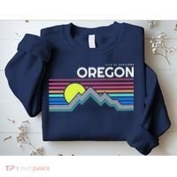City Of Portland Oregon Retro Sunset Sweatshirt thumb 2