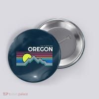 City Of Portland Oregon Retro Sunset Button thumb 0