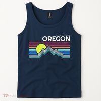 City Of Portland Oregon Retro Sunset Tank Top thumb 2
