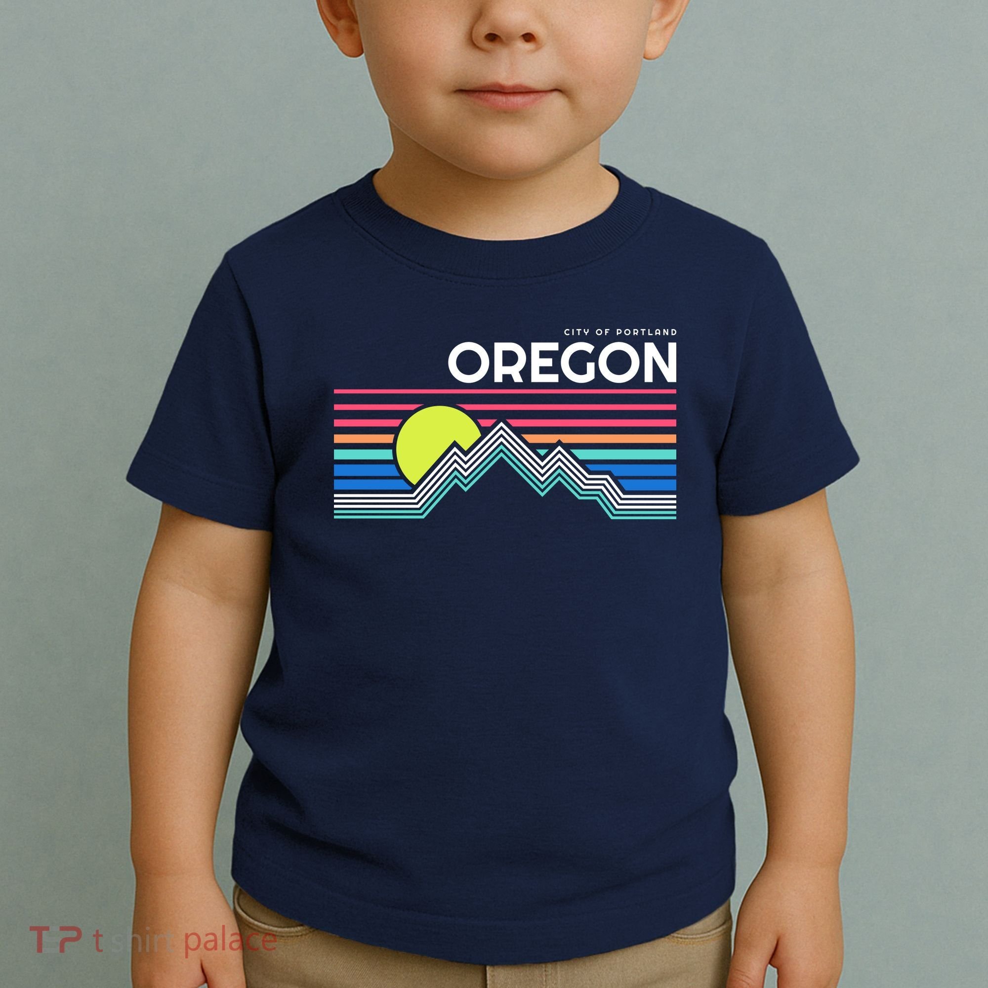 City Of Portland Oregon Retro Sunset Toddler T-Shirt