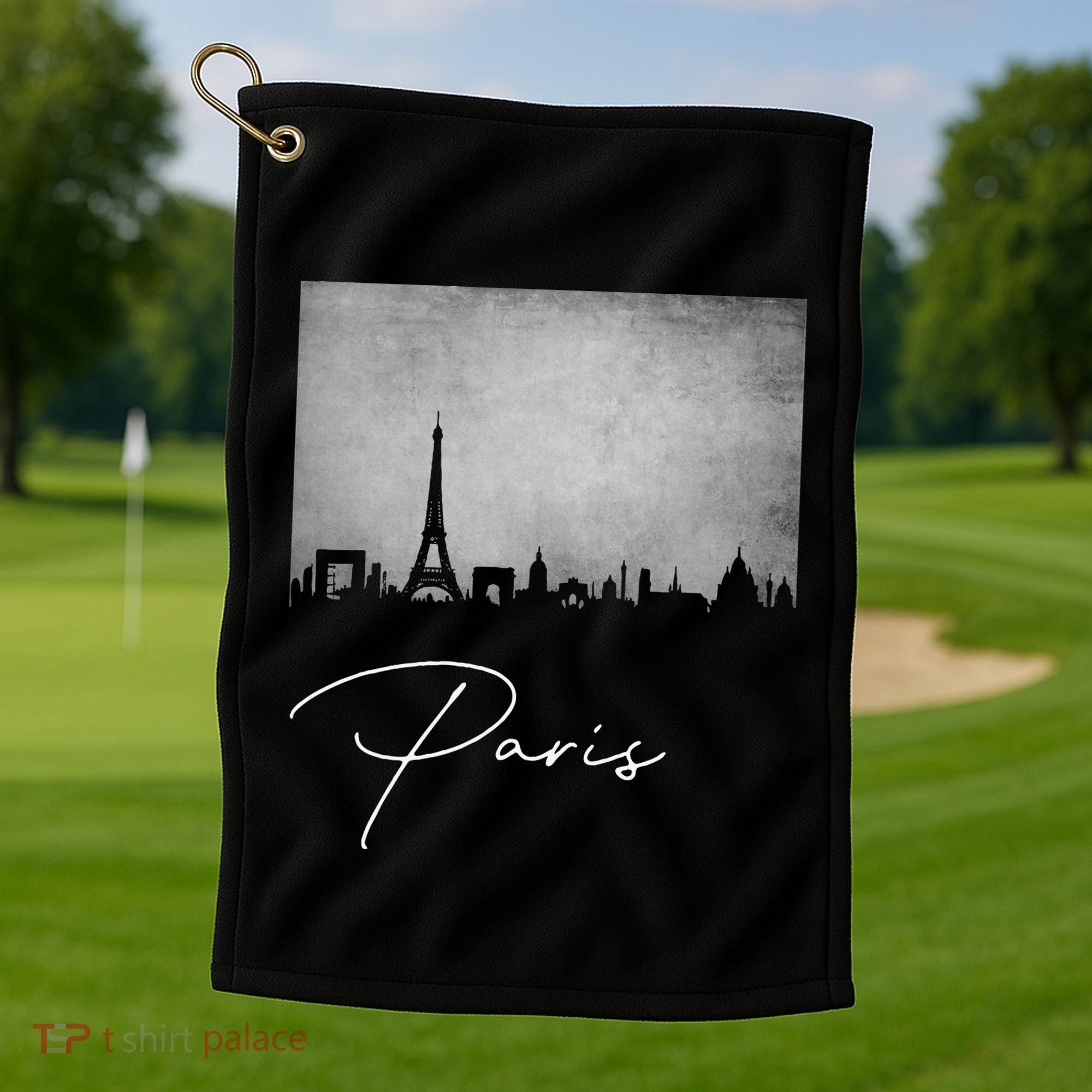 City Of Paris France Golf Towel
