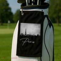 City Of Paris France Golf Towel thumb 2