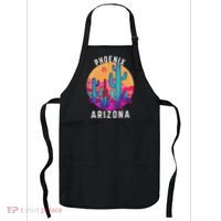 City Of Phoenix Arizona Tourist Cactus Desert Fun Sunset Apron thumb 0