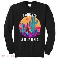 City Of Phoenix Arizona Tourist Cactus Desert Fun Sunset Sweatshirt thumb 0