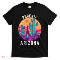 City Of Phoenix Arizona Tourist Cactus Desert Fun Sunset T-Shirt thumb 0