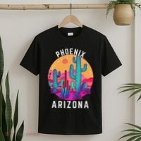 City Of Phoenix Arizona Tourist Cactus Desert Fun Sunset T-Shirt thumb 2