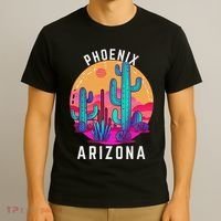 City Of Phoenix Arizona Tourist Cactus Desert Fun Sunset T-Shirt thumb 3