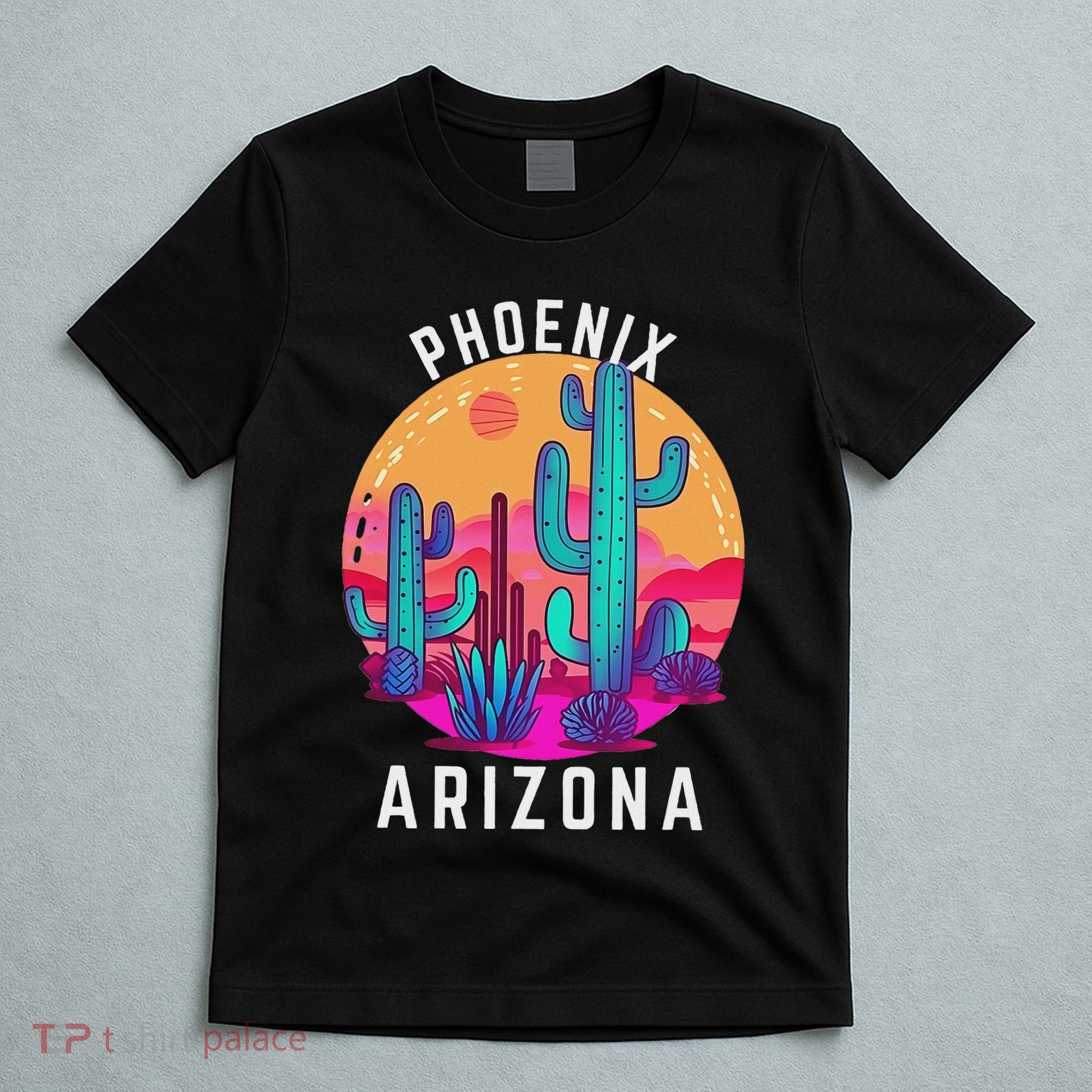 City Of Phoenix Arizona Tourist Cactus Desert Fun Sunset T-Shirt