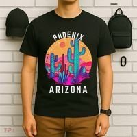City Of Phoenix Arizona Tourist Cactus Desert Fun Sunset T-Shirt thumb 6