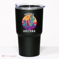 City Of Phoenix Arizona Tourist Cactus Desert Fun Sunset Tumbler thumb 0