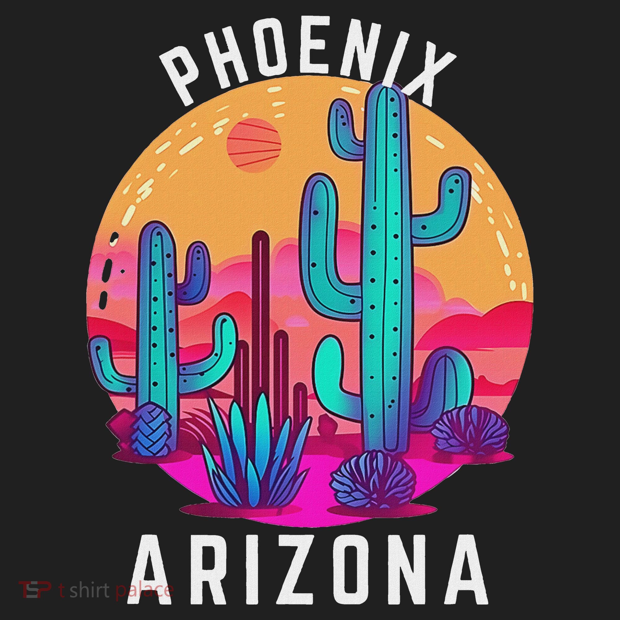 City Of Phoenix Arizona Tourist Cactus Desert Fun Sunset Tumbler