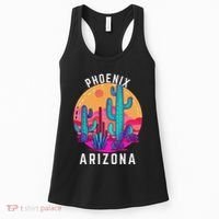 City Of Phoenix Arizona Tourist Cactus Desert Fun Sunset Women's Tank Top thumb 0