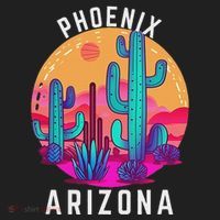 City Of Phoenix Arizona Tourist Cactus Desert Fun Sunset Golf Towel thumb 3