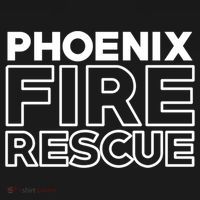 City Of Phoenix Fire Rescue Arizona Firefighter Gift Performance Fleece Hoodie thumb 2