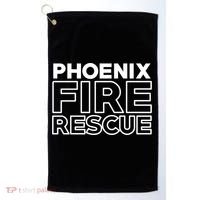 City Of Phoenix Fire Rescue Arizona Firefighter Gift Golf Towel thumb 0