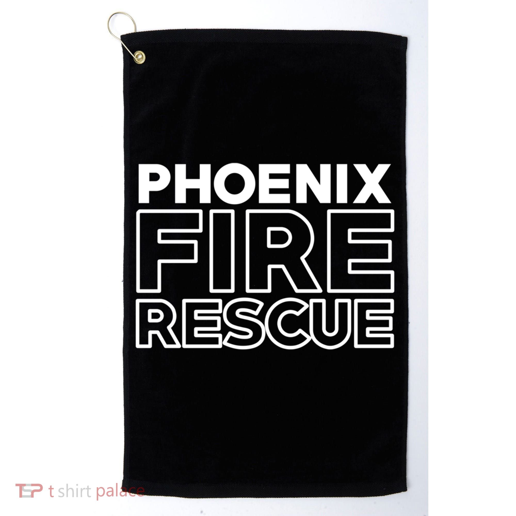 City Of Phoenix Fire Rescue Arizona Firefighter Gift Golf Towel