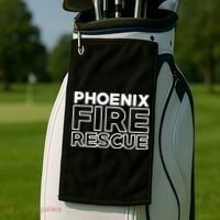 City Of Phoenix Fire Rescue Arizona Firefighter Gift Golf Towel thumb 2