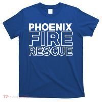 City Of Phoenix Fire Rescue Arizona Firefighter Gift T-Shirt thumb 0