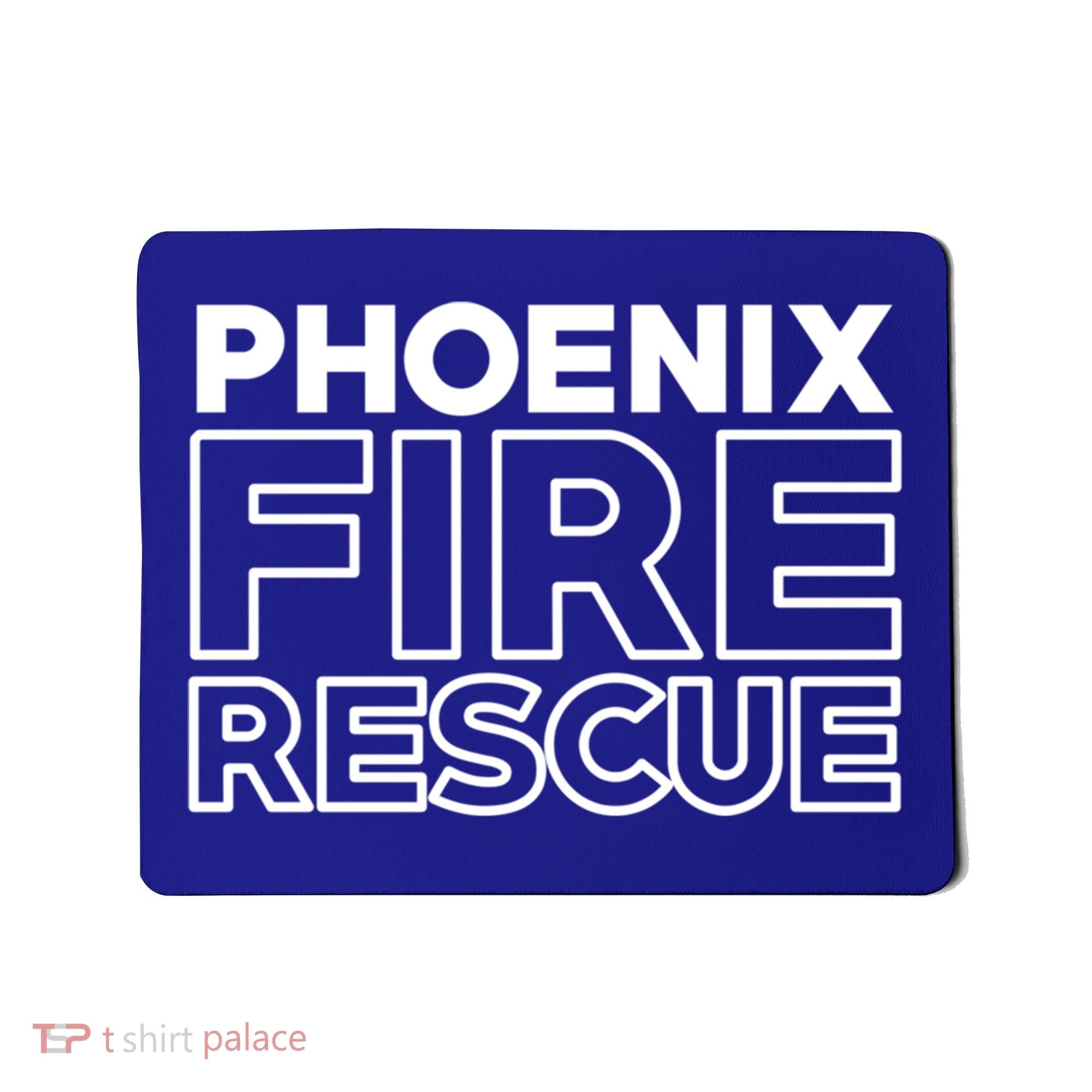 City Of Phoenix Fire Rescue Arizona Firefighter Gift Mousepad