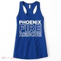 City Of Phoenix Fire Rescue Arizona Firefighter Gift Women's Tank Top thumb 0