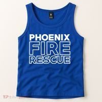 City Of Phoenix Fire Rescue Arizona Firefighter Gift Tank Top thumb 2