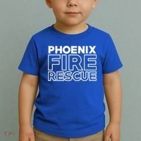 City Of Phoenix Fire Rescue Arizona Firefighter Gift Toddler T-Shirt thumb 2