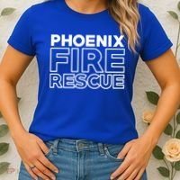 City Of Phoenix Fire Rescue Arizona Firefighter Gift Women's T-Shirt thumb 2