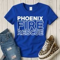 City Of Phoenix Fire Rescue Arizona Firefighter Gift Women's T-Shirt thumb 3