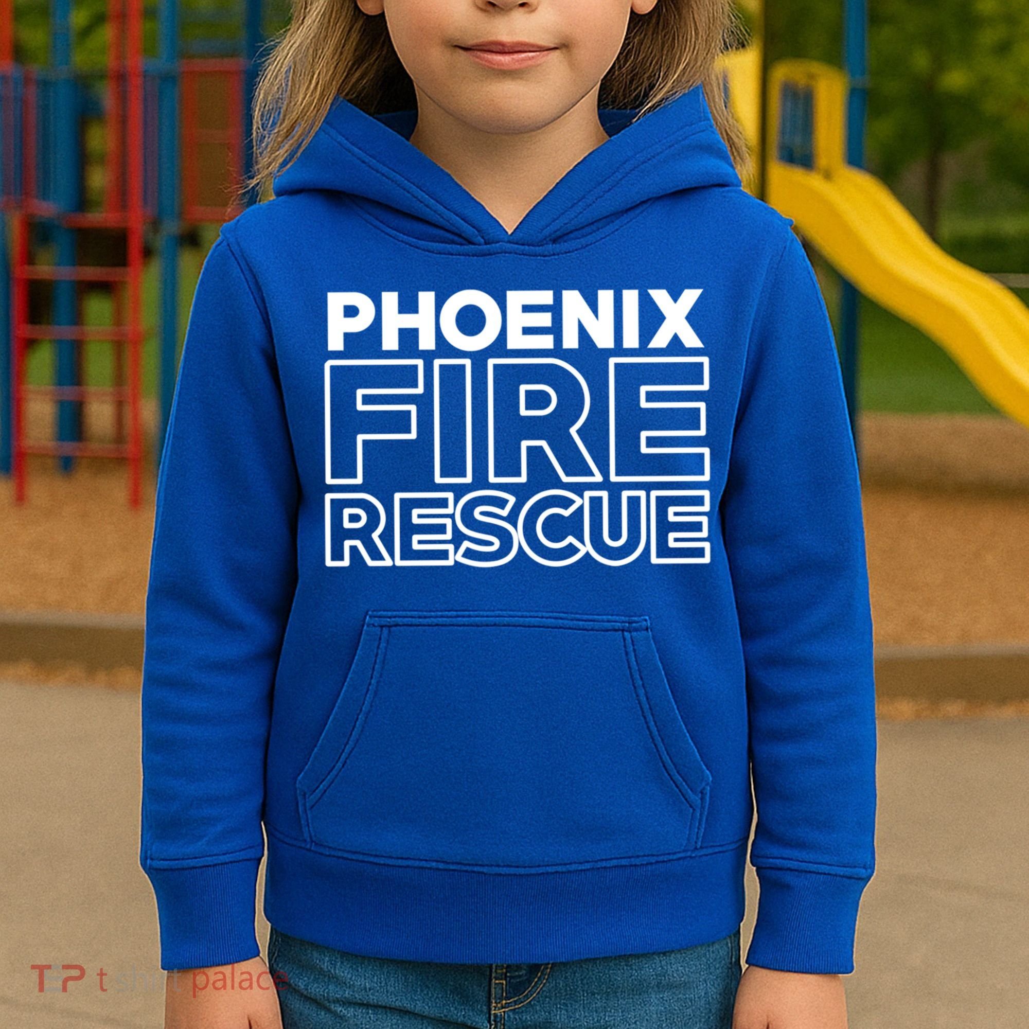 City Of Phoenix Fire Rescue Arizona Firefighter Gift Kids Hoodie
