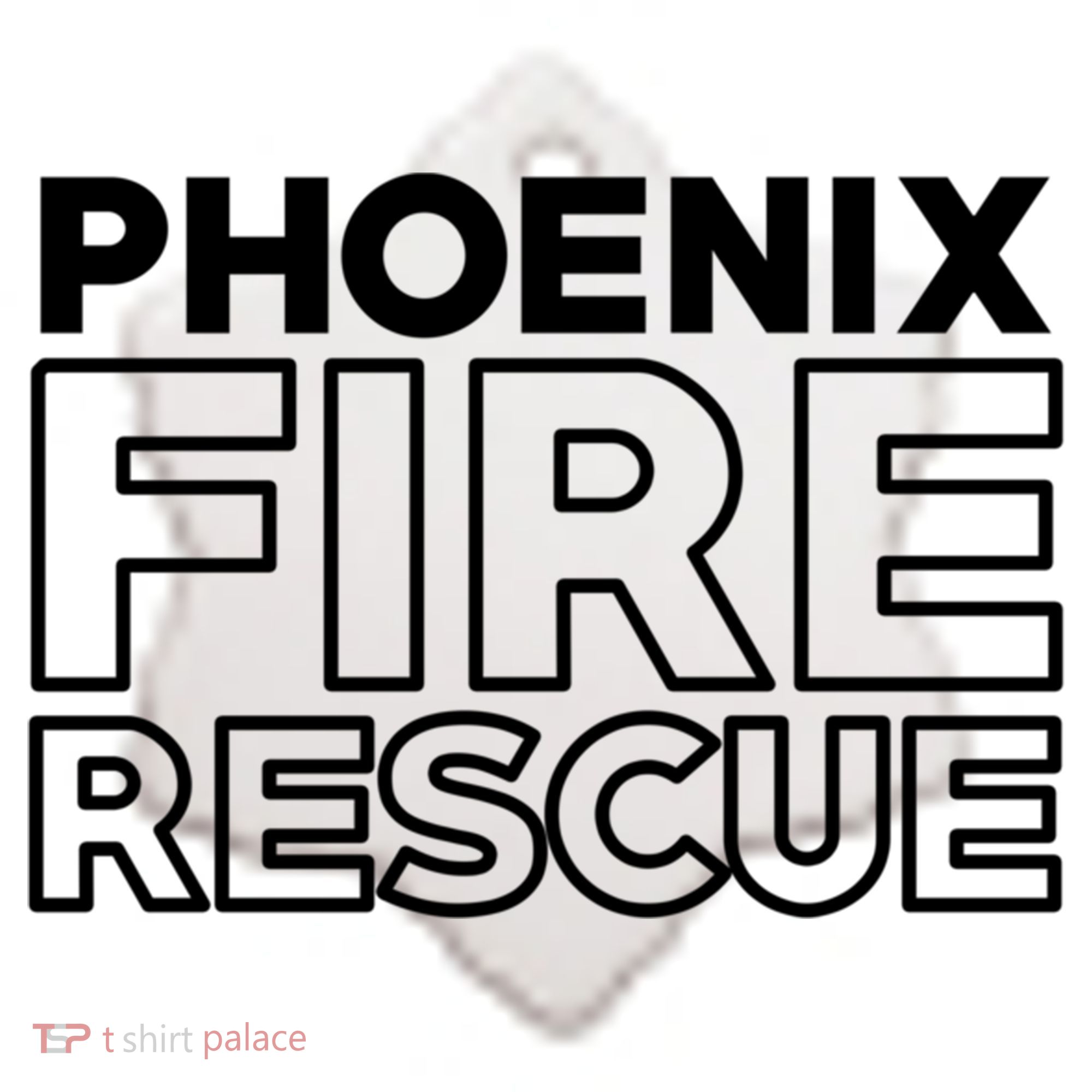 City Of Phoenix Fire Rescue Arizona Firefighter Gift Ceramic Ornament