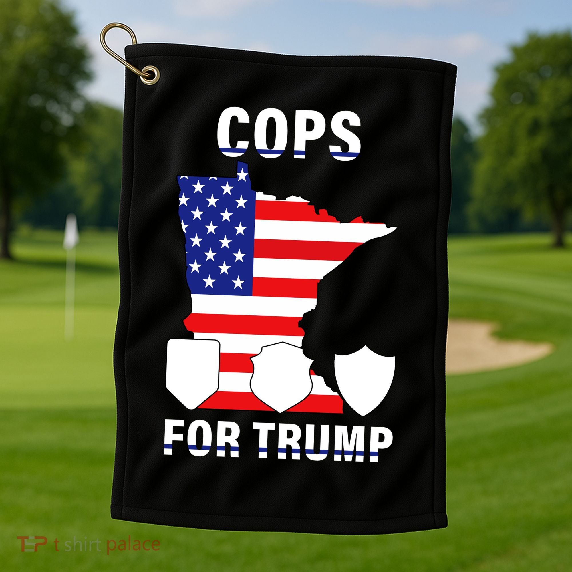 Cops For Trump Golf Towel