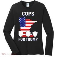 Cops For Trump Women's Long Sleeve Shirt thumb 0