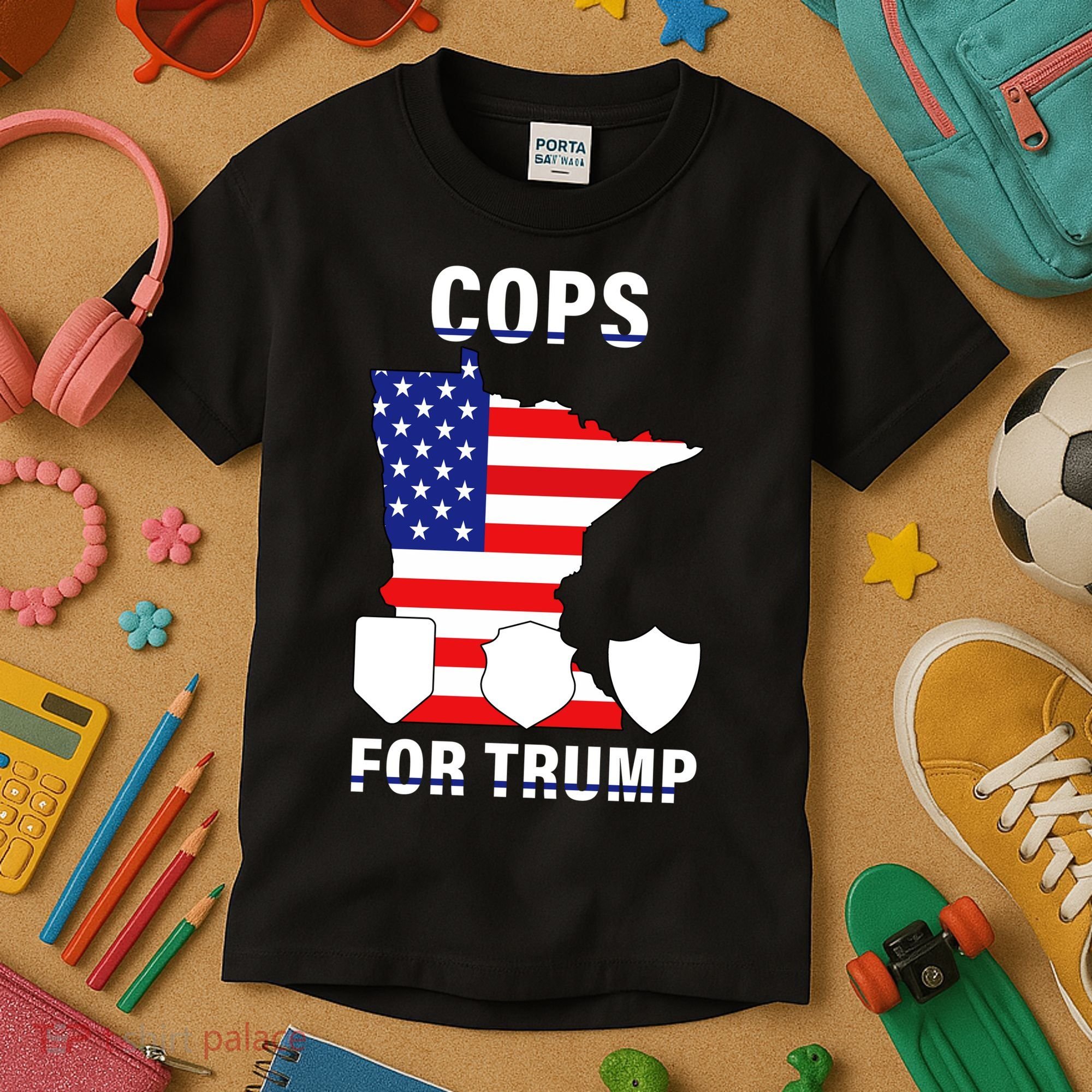 Cops For Trump Kids T-Shirt