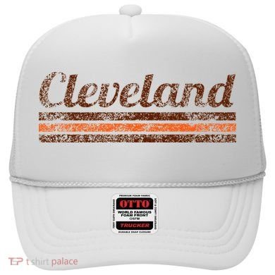 Cleveland Ohio Retro Vintage Weathered Stripe Throwback Hat