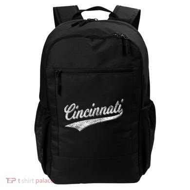 Cincinnati Ohio Retro Script Sports Jersey Flag Backpack