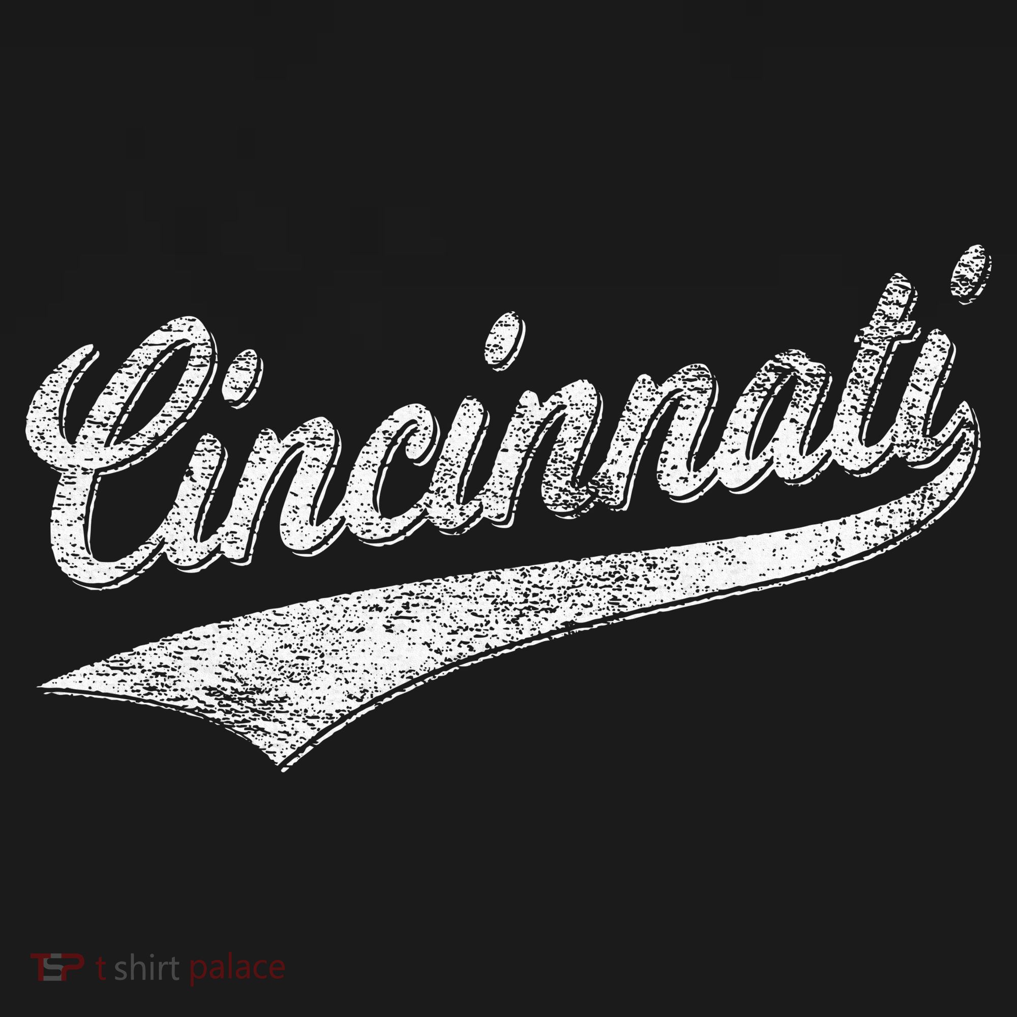 Cincinnati Ohio Retro Script Sports Jersey Flag Ladies Essential Flowy Tank