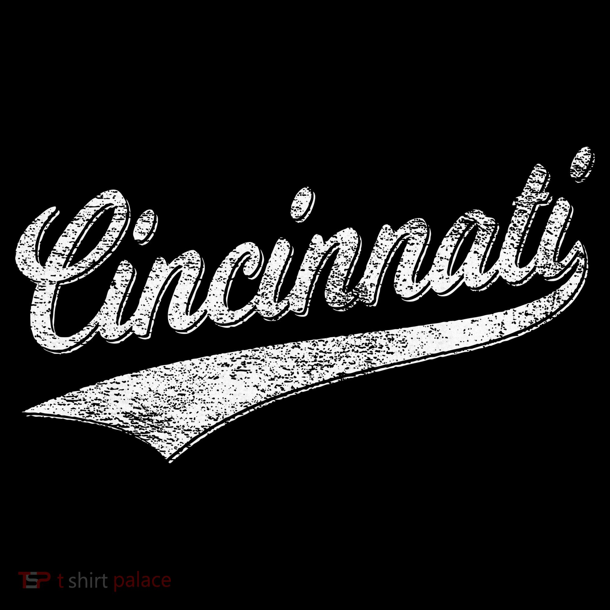 Cincinnati Ohio Retro Script Sports Jersey Flag Polo